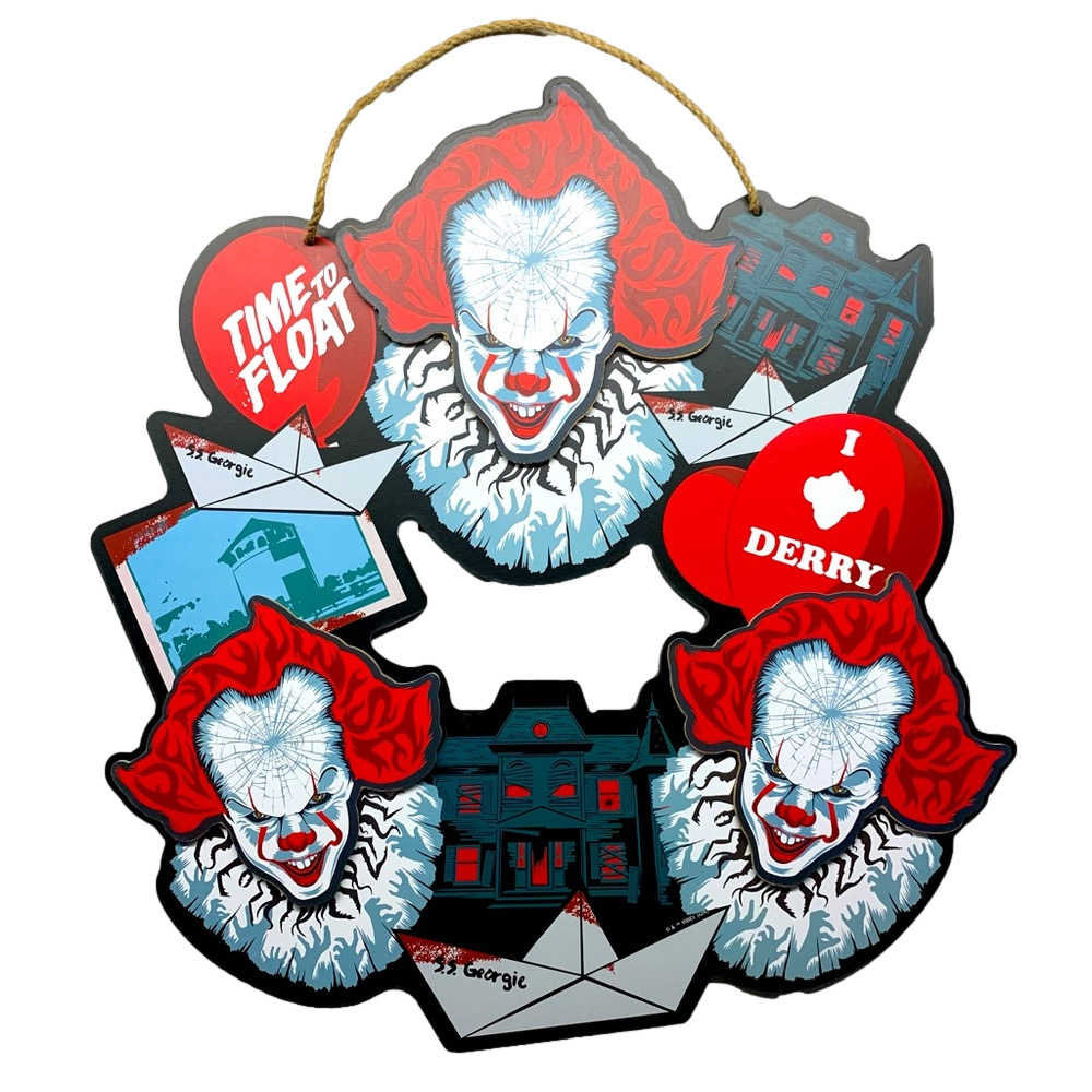🎈 IT “Time to Float” Pennywise Halloween Wall Hanging